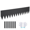 VEVOR Steel Landscape Edging, 4-pack Steel Garden Edging Borders, 40" L x 8" H Strips, Hammer-in Edging Border with 6 Clips, Bendable Metal Landscape Edging for Yard, Garden, Lawn