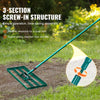 VEVOR Lawn Leveling Rake, 36"x10" Level Lawn Tool, Heavy-duty Lawn Leveler with 78" Steel Extended Handle, Yard Leveling Rake Suit for Garden, Golf Lawn, Farm