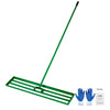 VEVOR Lawn Leveling Rake, 48"x10" Level Lawn Tool, Heavy-duty Lawn Leveler with 78" Steel Extended Handle, Yard Leveling Rake Suit for Garden, Golf Lawn, Farm