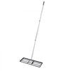 VEVOR Lawn Leveling Rake, Lawn Leveler with 83.9 in Handle, 30x10 in Ground Plate, Rust-Resistant Carbon Steel Soil Leveler, 3 Heights Adjustable, Effort Saving Lawn Leveling Tool for Yard Golf Court