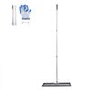 VEVOR Lawn Leveling Rake, Lawn Leveler with 83.9 in Handle, 30x10 in Ground Plate, Rust-Resistant Carbon Steel Soil Leveler, 3 Heights Adjustable, Effort Saving Lawn Leveling Tool for Yard Golf Court