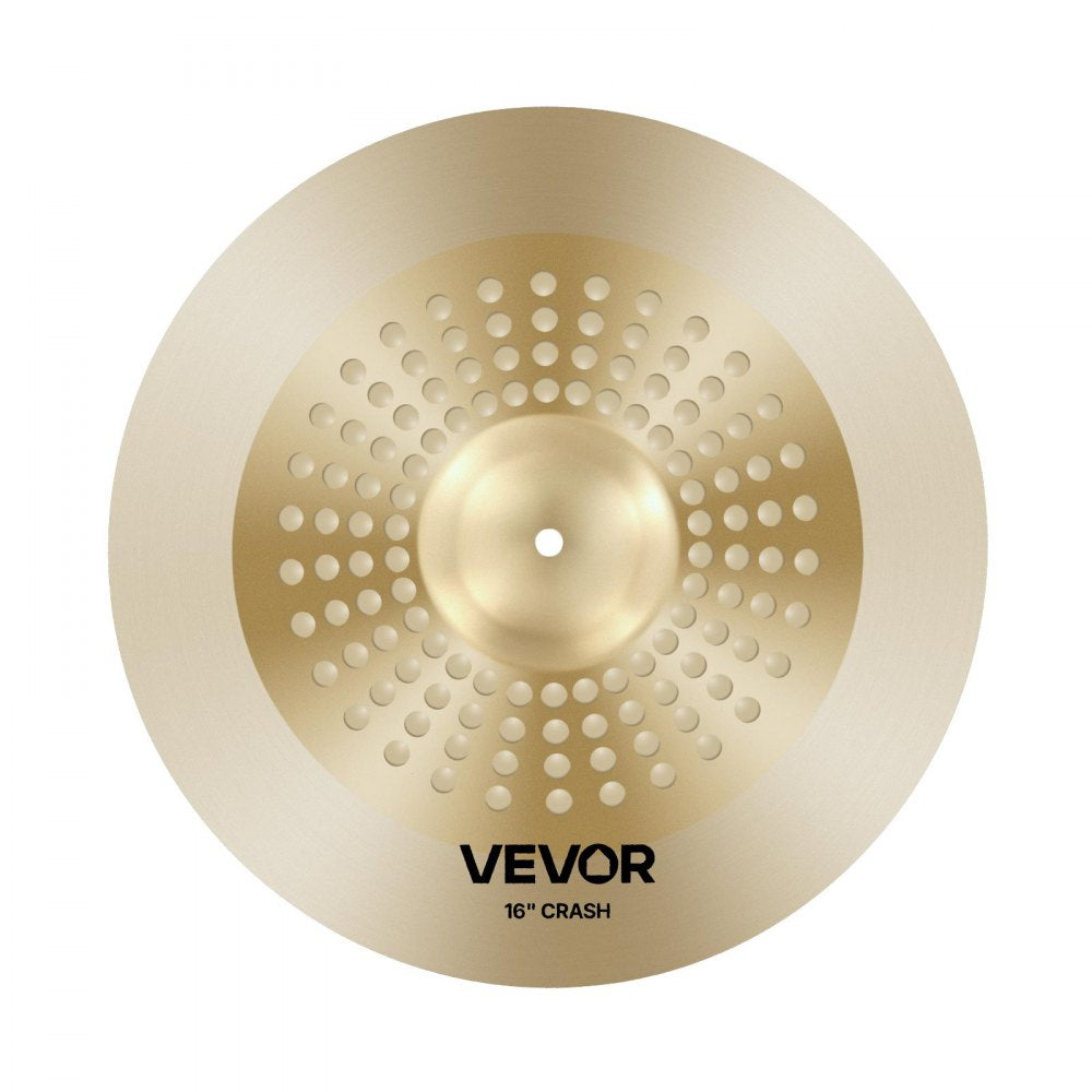 VEVOR Cymbal Pack, 4 Pieces Cymbals for Drum Set, Alloy Cymbals Drum Set Includes 14-inch Hi-Hats, 16-inch Crash, 20-inch Ride, 10-inch Splash, Drumsticks & Cymbal Bag, Alloy Cymbal Pack for Drummer