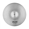 VEVOR Low Volume Cymbal Pack, 4 Pieces Quiet Cymbals for Drum Set, Alloy Cymbals Drum Set Includes 14-inch Hi-Hats, 16-inch Crash, 18-inch Crash, 20-inch Ride, Drumsticks & Cymbal Bag, Bright Copper