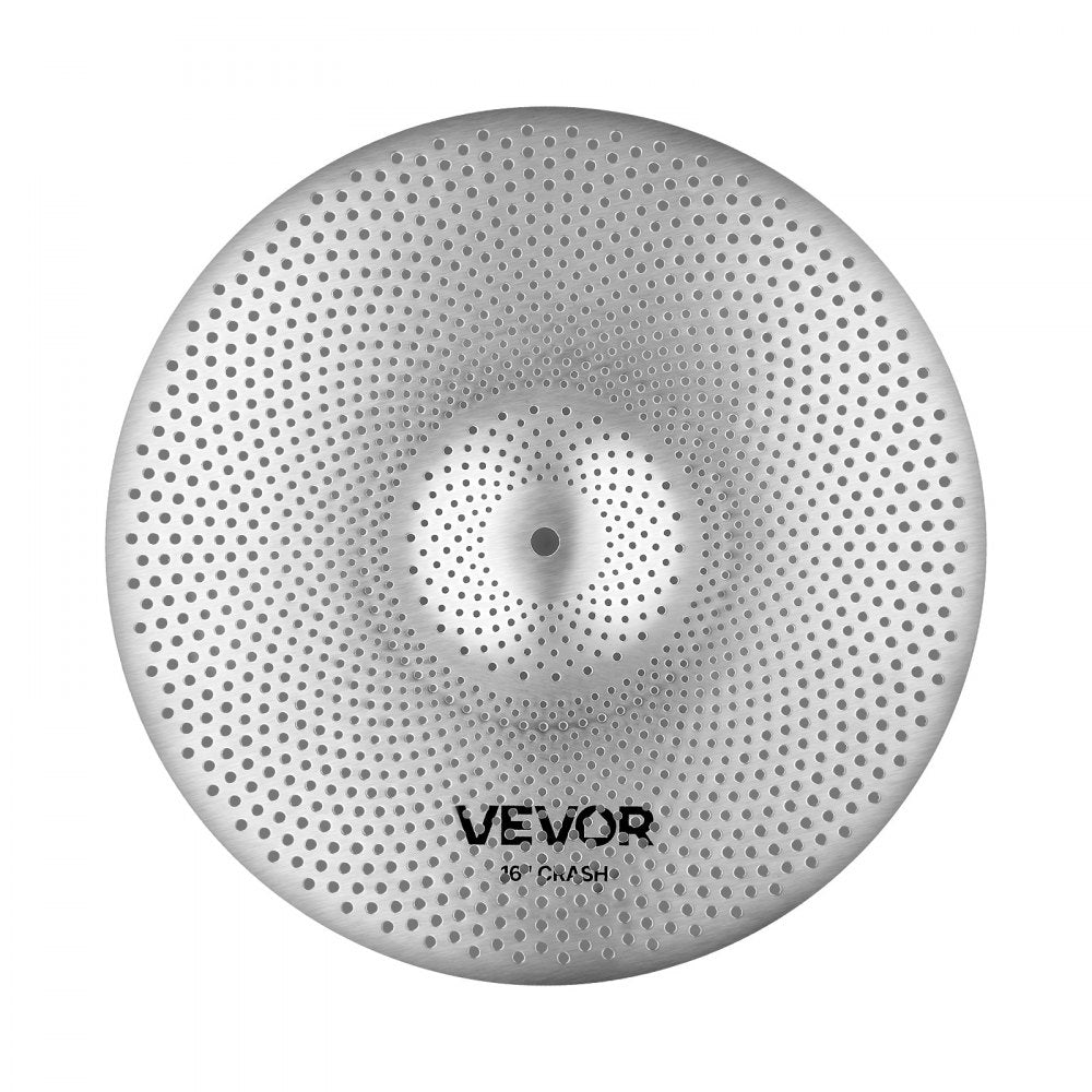 VEVOR Low Volume Cymbal Pack, 4 Pieces Quiet Cymbals for Drum Set, Alloy Cymbals Drum Set Includes 14-inch Hi-Hats, 16-inch Crash, 18-inch Crash, 20-inch Ride, Drumsticks & Cymbal Bag, Bright Copper