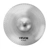 VEVOR Low Volume Cymbal Pack, 4 Pieces Quiet Cymbals for Drum Set, Alloy Cymbals Drum Set Includes 14-inch Hi-Hats, 16-inch Crash, 18-inch Crash, 20-inch Ride, Drumsticks & Cymbal Bag, Bright Copper