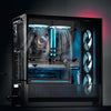 VEVOR CPU Liquid Cooler, AIO CPU Water Cooler - 120mm PWN Fans & Pump, Customizable Black PC Liquid Cooler with 2.1'' LCD Display & ARGB light, for Intel 115X/1366/2011/1700/1200, AMD AM4/AM5