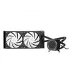 VEVOR CPU Liquid Cooler, AIO CPU Water Cooler - 120mm PWN Fans & Pump, Customizable Black PC Liquid Cooler with 2.1'' LCD Display & ARGB light, for Intel 115X/1366/2011/1700/1200, AMD AM4/AM5