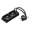 VEVOR CPU Liquid Cooler, AIO CPU Water Cooler - 120mm PWN Fans, Pump, 1.8'' Display, Max. 2200RPM CPU Cooling Fan, Efficient Black PC Water Cooler for Intel 115X/1366/2011/1700/1200, AMD AM4/AM5