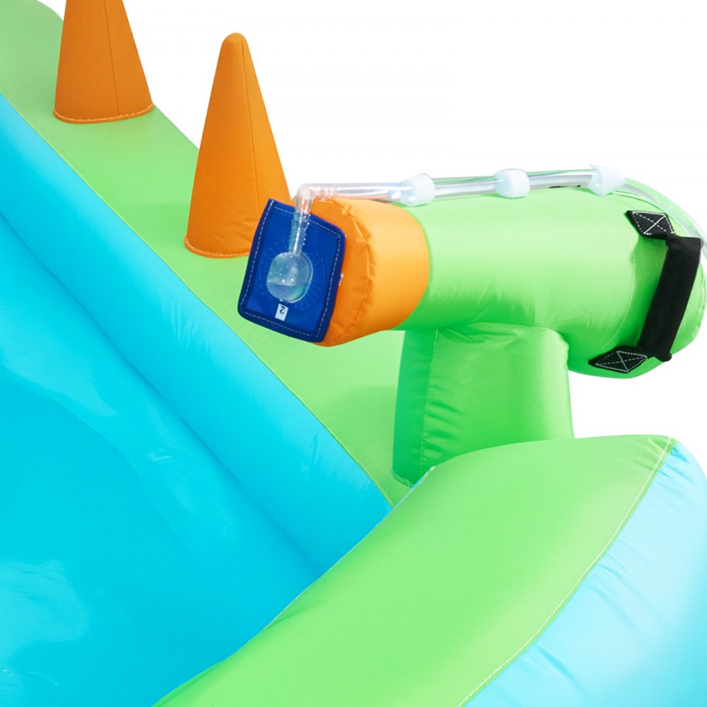 VEVOR Inflatable Bounce House, 11.3 x 12.3 x 7.0 ft Inflatable Bounce House Water Slide, Bouncer Castle with Castle Bounces, Basketball Hoop, Splash Pool & Water Ring Toss, for 3 to 4 Kids Ages 3 to 8