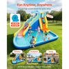 VEVOR Inflatable Bounce House, 11.6 x 13.1 x 7.7 ft Inflatable Bounce House Water Slide, Bouncer Castle with Bounces Zone, Climbing Wall, Splash Pool & Water Ring Toss, for 3 to 4 Kids Ages 3 to 8