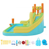VEVOR Inflatable Bounce House, 13.3 x 11.4 x 8.4 ft Inflatable Bounce House Water Slide, Bouncer Castle with Climbing Wall, Double Tall Slides, Splash Pool & Mini Soccer, for 3 to 4 Kids Ages 3 to 8