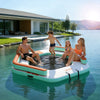 VEVOR Inflatable Floating Dock, 8.5 x 8.5 FT Inflatable Dock Platform, Non-Slip Water Air Mat with Portable Carrying Bag and Detachable Ladder, Floating Water Platform Island Raft for Pool Beach Ocean