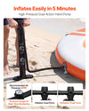 VEVOR Inflatable Floating Dock, 10 FT Inflatable Dock Platform, Non-Slip Water Air Mat with Portable Carrying Bag & Detachable Ladder, Floating Water Platform Island Raft for Pool Beach Ocean, Orange