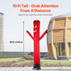 VEVOR Inflatable Tube Man Set, 10 ft Tall, Wacky Waving Inflatable Dancing Tube Guy with 9/10 HP Blower, PP Shell IPX3 Waterproof Blower Fan, for Outdoor Advertising Business Store Party