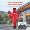 VEVOR Inflatable Tube Man Set, 10 ft Tall, Wacky Waving Inflatable Dancing Tube Guy with 9/10 HP Blower, PP Shell IPX3 Waterproof Blower Fan, for Outdoor Advertising Business Store Party