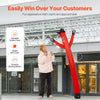 VEVOR Inflatable Tube Man Set, 6 ft Tall, Wacky Waving Inflatable Dancing Tube Guy with 1/15 HP Blower, PP Shell IPX3 Waterproof Blower Fan, for Outdoor Advertising Business Store Party