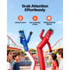 VEVOR Inflatable Tube Man with Blower, 8 ft Tall, Wacky Waving Wind Flying Inflatable Dancing Tube Guy with 1/15 HP IPX3 Waterproof Blower Fan, for Outdoor Advertising Business Store Party Decoration