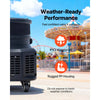 VEVOR Inflatable Tube Man Blower, 1/2 HP 370W, PP Blower Fan for Wacky Waving Tube Guy, IPX3 Waterproof, Fits 12-Inch Diameter Outdoor Arm Swing Wind Flying Puppet Dancer, Inflatable Not Included