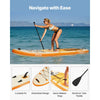 VEVOR Inflatable Stand Up Paddle Board, 11.6' x 35" x 6" Wide Ultra-Light SUP Paddleboard, All Accessories Included, Pump, Paddle, Fin, Backpack, Ankle Leash, Strap, Non-slip Deck for Youth & Adults