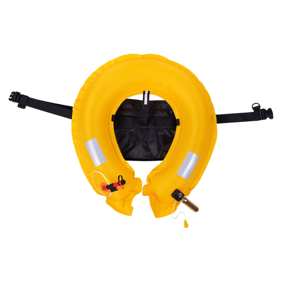 VEVOR Manual Inflatable Belt Pack for Adults, 105N Buoyancy, Over 80 Pounds and Up to 59 in Waist Adjustable, Inflatable PFD Waist for SUP Paddelboarding, Kayaking, Gray (CO2 Cylinder Not Included)