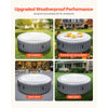 VEVOR Inflatable Hot Tub Cover, 5.4 Ft Round Hot Tub Cover Protector, Insulated Spa Covers for Inflatable Hottub, Weatherproof and Waterproof Energy Saving Lid for Outdoor Use, White