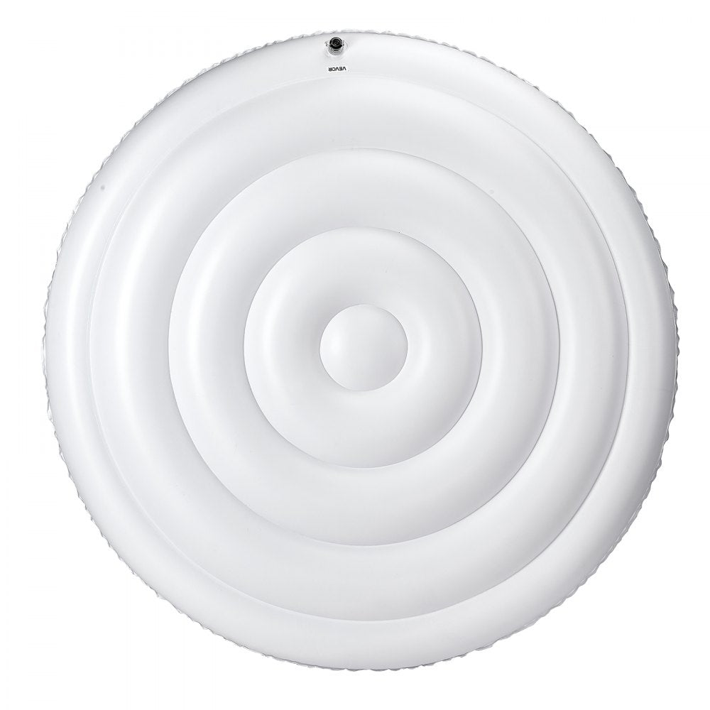 VEVOR Inflatable Hot Tub Cover, 5.4 Ft Round Hot Tub Cover Protector, Insulated Spa Covers for Inflatable Hottub, Weatherproof and Waterproof Energy Saving Lid for Outdoor Use, White