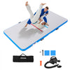 VEVOR 10x5 ft Wrestling Mat Inflatable, Martial Arts Thick Mat for Outdoor Indoor Home Gym Exercise, PVC Foldable Training Mats with 600W Air Pump, for Gymnastics Tatami Jiu Jitsu BJJ MMA Judo, Gray