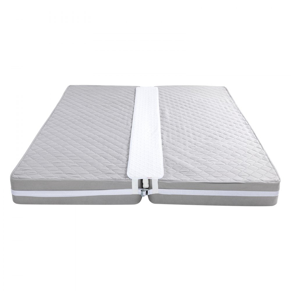 VEVOR Bed Bridge, King Bed Converter Kit, Split King Gap Filler for Adjustable Bed Mattress Connector Mattress Gap Filler with Heavy Duty Metal Buckle Strap 25D Memory Foam (75" L x 10" W)