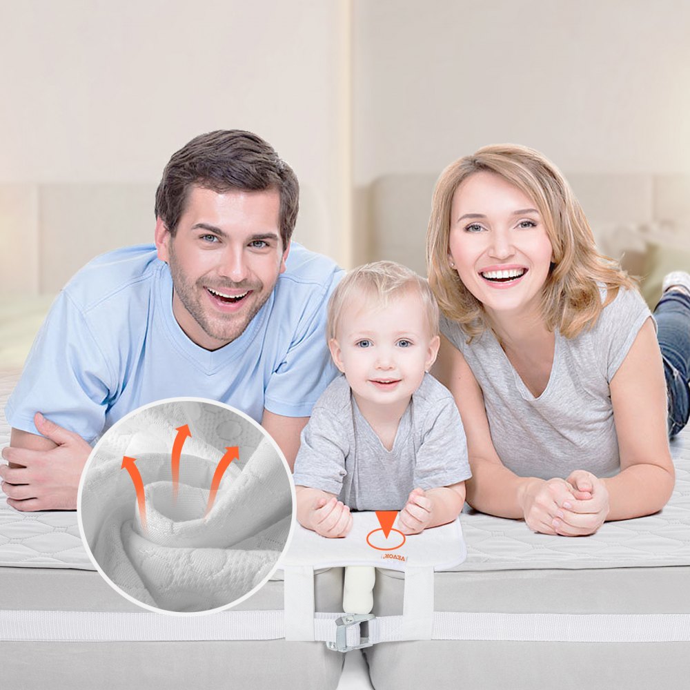 VEVOR Bed Bridge, King Bed Converter Kit, Split King Gap Filler for Adjustable Bed Mattress Connector Mattress Gap Filler with Heavy Duty Metal Buckle Strap 25D Memory Foam (75"L x 12"W)