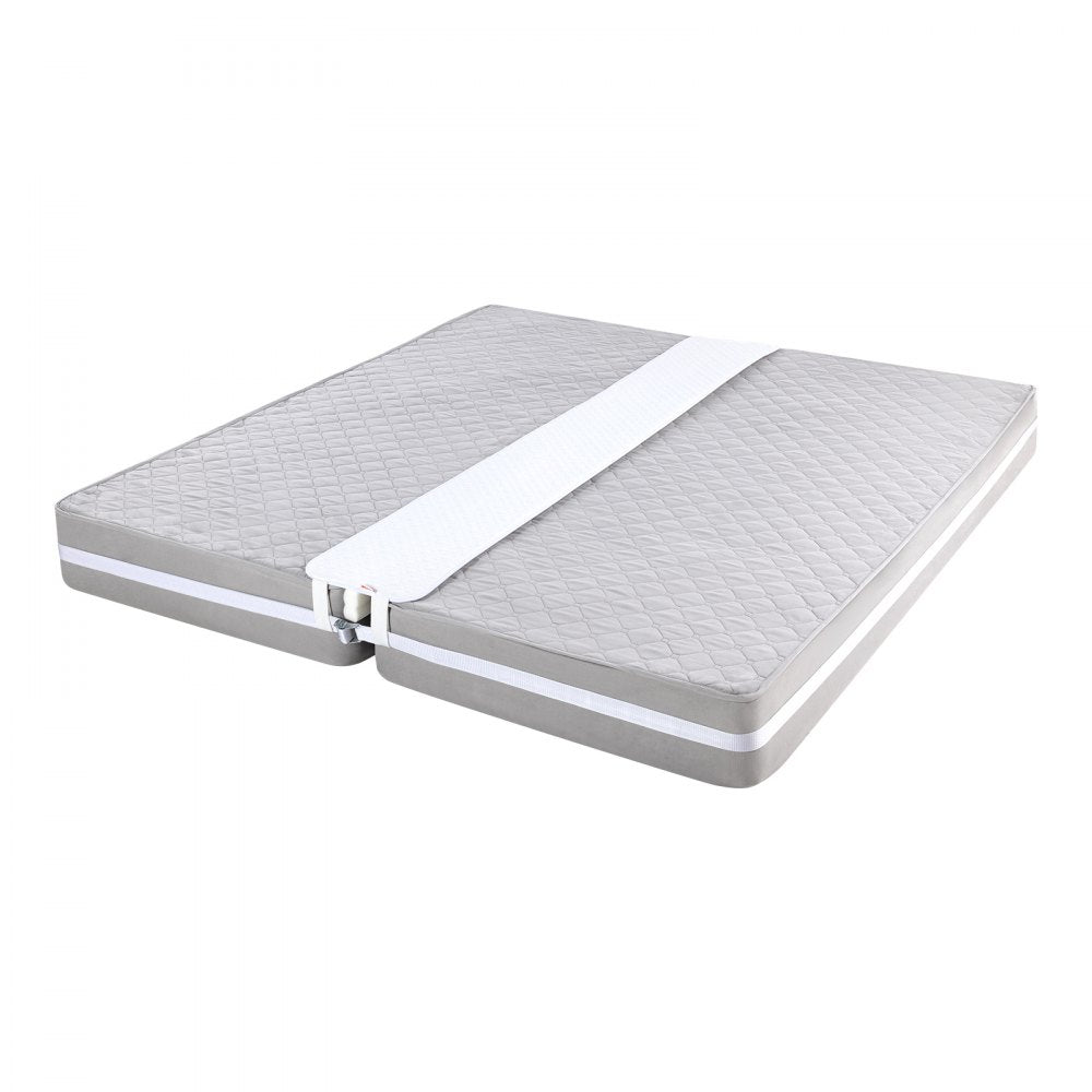 VEVOR Bed Bridge, King Bed Converter Kit, Split King Gap Filler for Adjustable Bed Mattress Connector Mattress Gap Filler with Heavy Duty Metal Buckle Strap 25D Memory Foam (75"L x 12"W)
