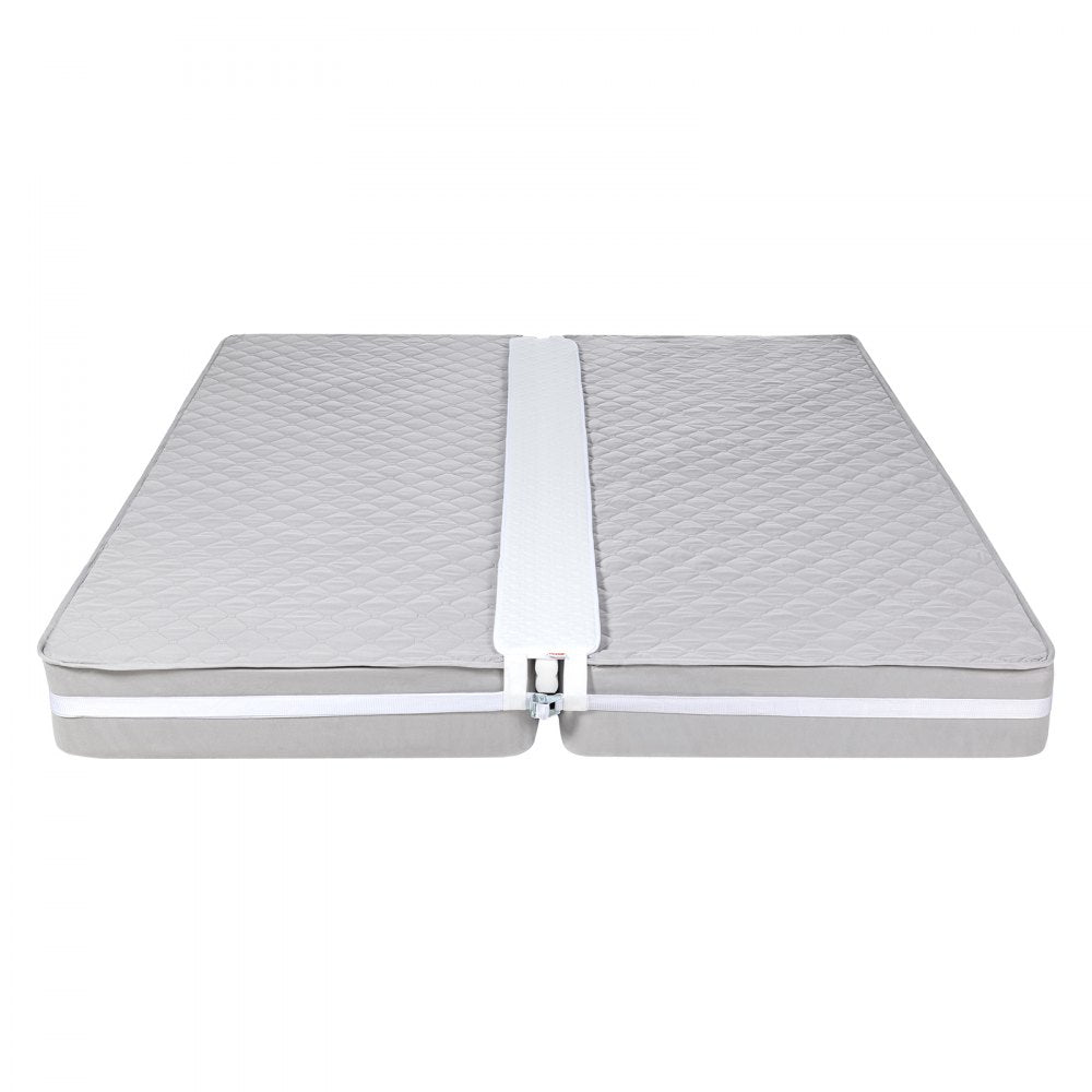 VEVOR Bed Bridge, King Bed Converter Kit, Split King Gap Filler for Adjustable Bed Mattress Connector Mattress Gap Filler with Heavy Duty Metal Buckle Strap 25D Memory Foam (75" L x 8" W)