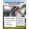 VEVOR Inflatable Tent for Camping 2-4 Person Blow Up Tent with Pump Gray, for Family Outdoor Glamping, Waterproof 420D Oxford, Easy Setup Air House with Skylight, Stove Jack, Mesh Windows & Carry Bag