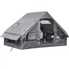 VEVOR Inflatable Tent for Camping 2-4 Person Blow Up Tent with Pump Gray, for Family Outdoor Glamping, Waterproof 420D Oxford, Easy Setup Air House with Skylight, Stove Jack, Mesh Windows & Carry Bag