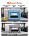 VEVOR Inflatable Paint Booth, 9.84 x 8.2 x 8.2 ft, Inflatable Spray Booth with 550W Powerful Blower and Air Filter System, Triangular Roof, for Painting Bicycle, Motorcycle, Automotive Sheet Metal