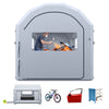 VEVOR Inflatable Paint Booth, 13 x 10 x 9 ft, Portable Spray Booth with 750W Powerful Blower and Large Filter Cotton, Arched Roof Blow Up Painting Tent for Bike, Motorcycle, and Furniture, Gray