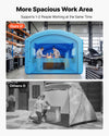 VEVOR Inflatable Paint Booth, 21 x 13 x 10 ft, Portable Spray Booth with 1100W Powerful Blower and Large Filter Cotton, Arched Roof Blow Up Painting Tent for Mid-Size Pickup Truck, Large Furniture