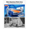 VEVOR Inflatable Paint Booth, 23 x 13 x 9 ft, Portable Spray Booth with 480W+750W Blowers and Large Filter Cotton, Arched Roof Blow Up Painting Tent for Mid-Size Pickup Truck, Large Furniture, Blue