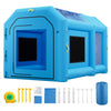 VEVOR Inflatable Paint Booth, 13.1 x 8.2 x 8.2 ft, Portable Spray Booth with 750W Powerful Blower and Large Filter Cotton, Blow Up Painting Tent for Bike, Motorcycle, and Small Furniture, Blue