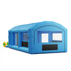 VEVOR Inflatable Paint Booth, 23 x 13 x 9 ft, Portable Spray Booth with 480W+750W Blowers, Large Filter Cotton, Changing Area, Arched Roof Painting Tent for ATV, Motorcycle, Medium Furniture, Blue