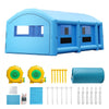 VEVOR Inflatable Paint Booth, 33 x 20 x 13 ft, Portable Spray Booth with 950W+1100W Blowers, Large Filter Cotton, Changing Area, Arched Roof Painting Tent for Full-Size Pickup Truck, Small Speedboat