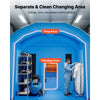 VEVOR Inflatable Paint Booth, 39 x 16 x 13 ft, Portable Spray Booth with 950W+1100W Blowers, Large Filter Cotton, Changing Area, Arched Roof Painting Tent for Heavy-Duty Pickup Truck and Van, Blue