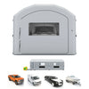 VEVOR Inflatable Paint Booth, 39 x 16 x 13 ft, Portable Spray Booth with 950W+1100W Blowers, Large Filter Cotton, Changing Area, Arched Roof Painting Tent for Heavy-Duty Pickup Truck and Van, Gray