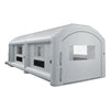 VEVOR Inflatable Paint Booth, 39 x 16 x 13 ft, Portable Spray Booth with 950W+1100W Blowers, Large Filter Cotton, Changing Area, Arched Roof Painting Tent for Heavy-Duty Pickup Truck and Van, Gray