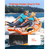 VEVOR Towable Tubes for Boating, 1-2 Riders Inflatable Towable Tube for Boat to Pull, 340lbs Capacity Boat Tubes and Towables for Water Sports - with Fins, Double-Stitched Nylon Cover & Padded Handles