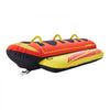 VEVOR Towable Tubes for Boating, 1-3 Riders Inflatable Boat Tubes and Towables, 510lbs Capacity Hot Dog Water Sport Tube for Boat to Pull - with Full Nylon Cover, Padded Handles & Speed Safety Valve