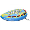 VEVOR Towable Tube for Boating, 4 Riders Inflatable Boat Tubes and Towables, 680 lbs Capacity Water Sport Towable Tube for Boat to Pull - with Fins, Full Nylon Cover, Padded Handles & Safety Valve