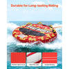 VEVOR Towable Tubes for Boating, 2-Rider Inflatable Boat Tubes and Towables, 340lbs Capacity Water Sport Tube for Boat to Pull - with Anti-Slip Pad, Full Nylon Cover, Padded Handles & Safety Valve