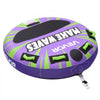 VEVOR Towable Tubes for Boating, 2-Rider Inflatable Boat Tubes and Towables, 340lbs Capacity Water Sport Tube for Boat to Pull - with Anti-Slip Pad, Full Nylon Cover, Padded Handles & Safety Valve