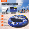 VEVOR Towable Tube for Boating, 340 lbs, 1-2 Riders Inflatable Boat Tubes and Towables, 51.8" Round Water Sport Towable Tube for Boat to Pull, Full Nylon Cover, EVA Grab Handles and Speed Safety Valve