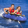 VEVOR Towable Tube for Boating, 340 lbs, 1-2 Riders Inflatable Boat Tubes and Towables, 51.8" Round Water Sport Towable Tube for Boat to Pull, Full Nylon Cover, EVA Grab Handles and Speed Safety Valve
